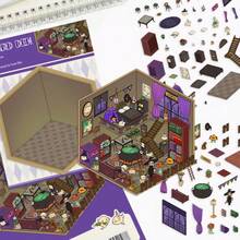 SCXXBSW 10 Styles Of Cartoon Scenery-Creating Stickers - 3D Cabins In A Miniature World, Stress-Relieving DIY Scenes, Parent-Child Interactive Handcraft Stickers, Children's Educational Stickers - Tweezers Included - Multicolor - View 23