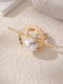 1/3pcs Asymmetrical Geometric Pearl Ring,Daily Wear,Jewelry For Women Gift - Multicolor - View 5