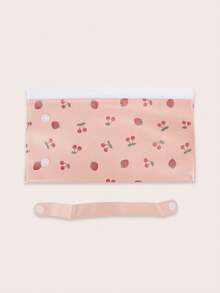 1 pieza Bolsa de almacenamiento de toallitas húmedas con diseño de patrón de dibujos animados, dispensador portátil colgante de toallitas con diseño de sellado a prueba de polvo, adecuado para uso en el hogar y al aire libre - Multicolor - Ver 6