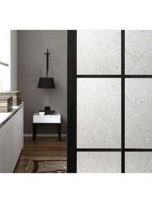 Static Cling PVC Frosted Window Film With UV Protection, 17. 7"X78. 7", Bathroom Door Privacy Cover