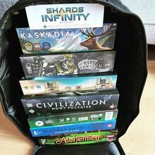 Nerd Hunters Black Board Games Backpack Gamer School Bag With Large Capacity - MultiWarna - View 3
