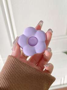 Floral Pattern Foldable Mobile Phone Stand, Peel & Stick, Telescopic Desk Mount Holder Compatible With IPhone, Android Phone, Gift For Birthday, Family, Friends Push-Pull Phone Grip, Phone Holder, Phone Accessories