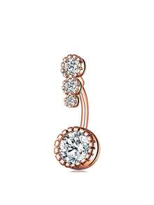 1 chiếc khuyên rốn bằng thép không gỉ 16G, khuyên rốn dễ thương. - Nhiều màu - Xem 22