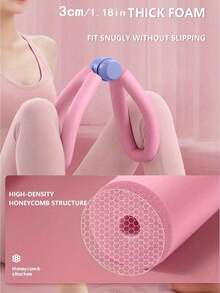New 1pc Pelvic Floor Muscle Trainer For Postpartum Recovery & Leg/Butt/Hip Workout - EVA Foam Exercise Device, No Battery Needed, Portable Pink Muscle Toning Tool For Home Gym & Outdoor Use
