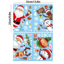 9 piezas Pegatinas de ventana de Acción de Gracias de otoño con hojas de arce, calabaza, erizo, ciervo, conejo, bicicleta, girasol - Pegatinas de refrigerador de decoración de doble cara para el hogar, la oficina, fiestas. Pegatinas de ventana navideñas con Papá Noel, renos, muñecos de nieve y copos de nieve - Decoraciones navideñas de plástico con estática, reutilizables y fáciles de aplicar