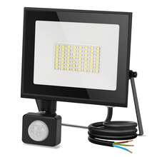 Aigostar Foco LED con Sensor Movimiento 30W,2510LM Super Brillo Focos LED Exterior IP65 Impermeable,Blanco Frío 6500K Proyector Led Exterior,Perfectas para Jardín, Garaje, Patio, etc. - 30W - Ver 1