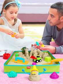 Play Sand Set Of Sand Toys Magic Sand Kit Clay Activities Arts And Crafts Stress Relief Toy Birthday Gift (Some Parts Are Sent Random)"Magic Sand Toy Space Sand Toy, Approximately 500g Per Pack, Space Toy Sand Moldable Clay Non-Sticky Rubber Mud Galaxy Magic