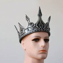 Mahkota Raja Abad Pertengahan dari Busa PU untuk Cosplay Halloween, Pesta Natal, Pesta Topeng, dan Perlengkapan Kostum Pertunjukan Panggung. - MultiWarna - View 17