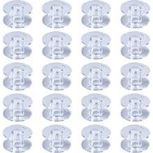 1pc Sewing Machine Spool Box, 25/36pcs Transparent Shuttle Cores, 25/36pcs Empty Spool Storage Box, 25/36pcs Transparent Plastic Storage Box, Used For Household Sewing Accessories And Art Supplies - White - View 5