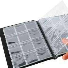 1pc 120 Slots Coin Collection Album, Commemorative Coin & Vintage Coin Storage Book, Thick PVC Sticker Holder (Coins Not Included),Savings Plan,Biweekly Savings Plan,10000 Savings Plan,Savings Strategy