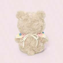 1 pezzo Carino orsetto di peluche con cappello da compleanno, bavaglino e accessori, bambola orsetto, regalo di compleanno per bambini, regalo per ragazze, migliori amici