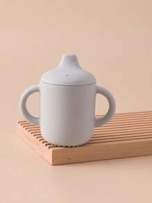 1PC Personalized Customization Name Children Silicone Sippy Cup Portable Water Bottle Kids Feeding Learning Cups Leakproof Toddler Bottles Solid Color Custom Tableware,Halloween Edit,Back To School Fashion,Christmas Gift