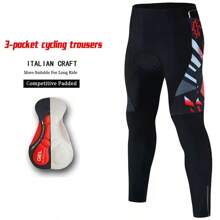 3-Pocket Men's Cycling Pants With 4D Padded Shock-Absorbing & Comfortable Design