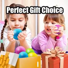 1/3/4 件随机颜色减压球玩具变色 - 感官挤压玩具挤压球，适合青少年儿童和成人，减压球，适合圣诞派对礼物 - 彩色 - 查看 11