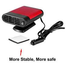 12V Portable Car Electric Window Heater Windshield Dryer Fan Defroster (Red) - 12V - View 4