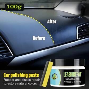 JB-XPCS Cera para el salpicadero, revestimiento de restauración del interior del automóvil, pasta de mantenimiento para pulir plásticos, agente de cuidado de asientos