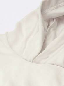 Men's Plain  Sweatshirt And Pants Set, Various Colors, No Print - Beige - View 5