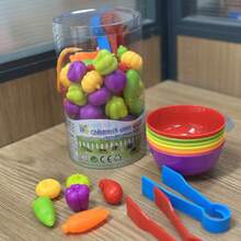 1 Set Juguetes educativos de conteo de animales de goma suave Montessori para niños, juego de aprendizaje temprano cognitivo con cuencos para clasificar y hacer coincidir colores, excelente para el desarrollo de habilidades matemáticas y el juego sensorial, regalo ideal para la interacción entre padres e hijos (colores aleatorios en el empaque) - Conjunto de juguetes de iluminación. - Ver 9