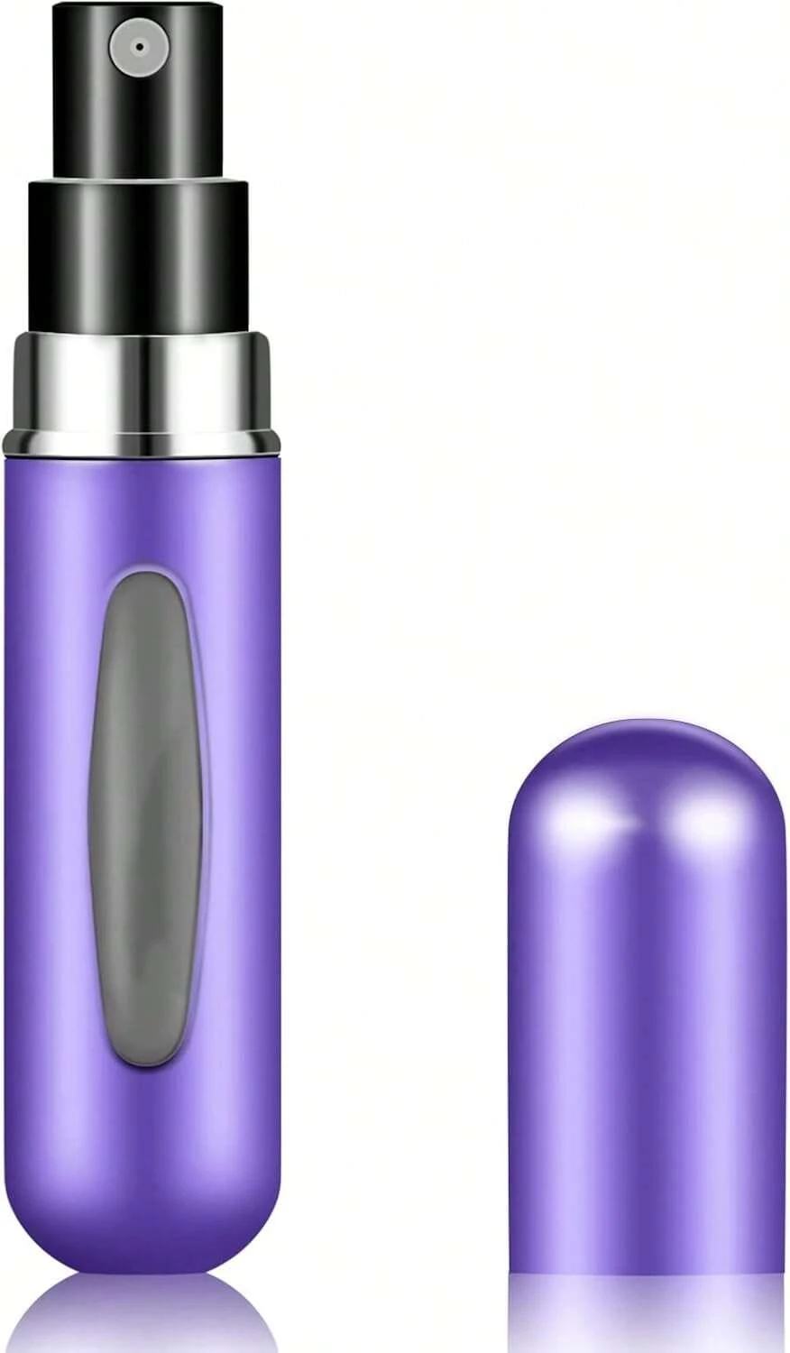 Botella atomizadora de perfume recargable en miniatura, botellas separables portátiles, cajas y dispensadores de spray para viajes y salidas de 5ml/0.2oz (Morado), 10955642