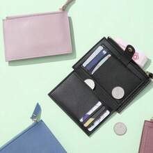 Multineos Comercial Women's Fashion Multi-Slot Card Holder PU Leather Wallet - Khaki - View 2