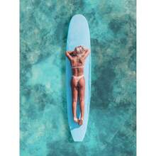 1 件墙壁艺术海报可选框架现代海滩海景波浪冲浪者冲浪印刷海报冲浪板冲浪运动帆布画墙壁艺术图片适用于房间家居装饰 - 彩色 - 查看 65