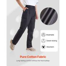 FR Pants For Men Flame-Resistant Cargo Pants Multi-Pockets XL Size Black - 黑色 - 查看 2