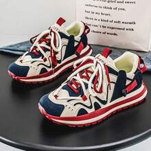 Men Chunky Shoes - VT34 Beige Azul - Ver 1