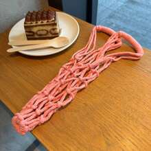 1PC Water Cup Net Bag, Hand-Woven Portable Handbag, Milk Tea And Coffee Cup, Water Cup Cover, Travel Cup Cover - Multicolor - View 10