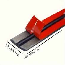 1pc Waterproof Rubber Seal Strip, Suitable For Windshield, 74 Inches (Approx. 198 Cm). Rubber Material, Waterproof And Leak-Proof, T-Shaped Seal Strip. Also Suitable For Sunroof And Rear Window. Suitable For Multiple Car Models. Durable Automotive Waterproof Seal Strip, 200 Cm/78.74 Inches (Approx. 76 Cm/208 Cm). Suitable For Most Sedans/SUVs And Other Vehicles. - A - View 3