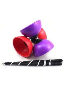 High Performance Smooth Spinning Chinese Diabolo, EVA Outdoor Fitness Cycling Training Entertainment Toy, Essential Back To School Sports Gear, Perfect Gift For Juggling Artists, Outdoor Activity Toy Diabolo Juggling Set, Smooth Spinning Toy For Back To School Sports Equipment, High Performance Diabolo Prop For Juggling Artists Performance, Outdoor Entertainment Toy Black & Blue Diabolo Set