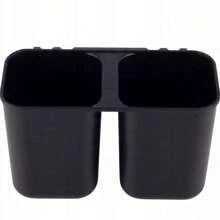 Suport de uscare a vaselor premium cu 2 niveluri – Metal alb-negru cu mânere din lemn, organizator de bucătărie de mare capacitate și scurgător de blat cu tavă detașabilă pentru scurgere și suport dublu pentru tacâmuri – Suport de vase rezistent la rugină, modern, care economisește spațiu, pentru farfurii, boluri, ustensile și multe altele.