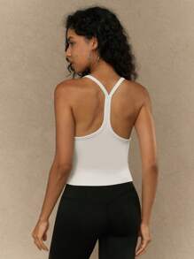 Yefecy Seamless Workout Tank Tops For Women Racer Back Athletic Camisole Sports Shirts