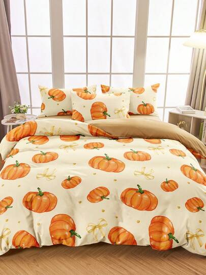 Bộ chăn ga gối 2/3 món, Bộ chăn ga gối đệm mùa thu Cottagecore Dreamy, Bộ chăn ga gối đệm siêu mềm, Trang trí phòng ấm cúng, Bộ chăn ga gối đệm thân thiện với da và thoáng khí, Bộ chăn ga gối đệm thoải mái và chống xù lông, Màu bí ngô, Chống bụi, Vỏ chăn và vỏ gối, Không bao gồm lõi chăn, Phù hợp với giường đôi cỡ King, Queen, Mọi kích cỡ, Thích hợp cho mọi mùa, Có thể giặt bằng máy, Bộ chăn ga gối đệm dễ chăm sóc, Trở lại trường, Trang trí mùa thu, Trang trí phòng, Trở lại trường, Đồ dùng học tập