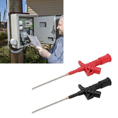 2Pcs Testing Probe Hook Clip PA Copper Stainless Steel Flexible Test Clips For Automatic Repairs