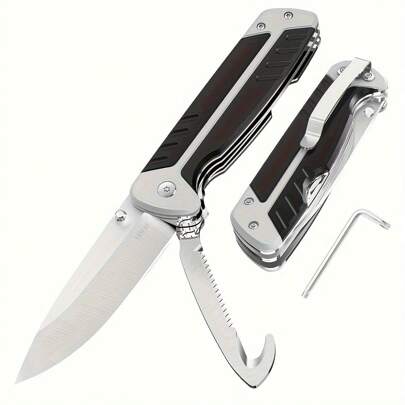 Taschenmesser, Handwerkzeuge, Überlebenswerkzeug, Überlebensmesser, Edelstahl Outdoor Messer, Überlebensmesser für Arbeit Wandern Camping, Kreatives Geschenk