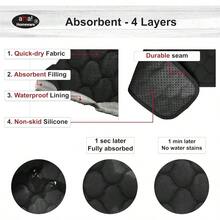 NEWBathroom Sink Splash Guard OvalHole RectangleHole: AHA HOMEWARE Faucet Mat For Bathroom Sink Oval Base Bathroom Sink Water Splash Guard Centerset Rectangle Base Black