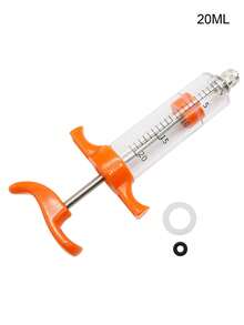 10ml/20ml Blue Orange Bird Feeding Tubes With Stainless Steel Curved Gavage Tubes Nozzles Plastic Feeder Parrot Pigeon Small Animals Pet Bird Supplies - Multicolor - View 8