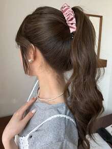 topshiny 1 件优雅简约褶皱香蕉发夹，垂直扭发夹，用于固定马尾辫并增强发量，爪夹，发夹，发夹，发夹，发夹 - 彩色 - 查看 6