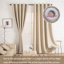 1 buc. Perdele opace cu ochiuri retro franceză, cu aspect simplu de in, pentru sufragerie sau dormitor