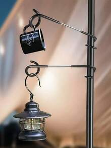 Multi Functional S-Shaped Anti Slip Hook Outdoor Camping Light Hook Lamp Pole Hook Stainless Steel Pig Tail Hook Portable Storage Rack Hook - Multicolor - View 7