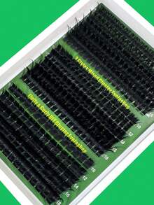 275pcs DIY Faux Mink Eyelashes 80D/100D/180D Fluffy Individual Lash Extensions, 5D Effect 0.07mm Curled Dramatic Lashes 10-18mm Mixed Tray, Makeup Tools, Bulk Personal Lash Extensions, Suitable For Home Use, Everyday Makeup, Costume Play - D - 查看 3