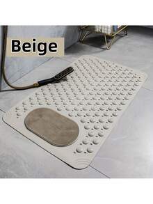 1 pieza Alfombra multicolor aleatoria para ducha y bañera de 27.5 X 14.2 pulgadas, alfombra de goma antideslizante para ducha, adecuada para ancianos y niños, alfombra antideslizante para bañera con agujeros de drenaje y ventosas, alfombra para baño y bañera, lavable a máquina