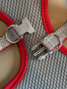 Small And Medium-Sized Dogs Harness And Leash Set, Step In Puppy Vest With Breathable Soft Mesh, Walking Reflective Pet Harness For Small Dogs Houndstooth Check Spliced Cat Harness For Outdoor Use