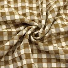 Fringe Fabric Jacquard Woven Plaid With Accents - Ideal For Tablecloths, Party Decor, Curtains, And DIY Projects, Party Decor Fabric Vibrant Plaid Pattern Wallet Durable Fabric - Multicolor - View 11