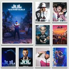 1pc Wall Art Poster Frameless JuLC'est Quand Qu'il S'eteint Rapper Poster HD Fan Gift High Quality Canvas Printing Beautiful Poster Collection Mural Living Room Home Decoration Popular Optional Frame - Multicolor - View 3