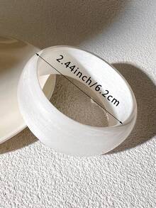 1 pièce Bracelet en résine à la mode pour femmes, design minimaliste convenant pour le port quotidien et les fêtes (une tolérance de taille de 3 mm/0,11 est normale) - Multicolore - Voir 10