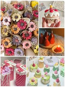 100 piezas/Set Mecha de vela, mecha de vela natural sin humo, mecha de vela flexible para hacer velas perfumadas, suministros para hacer velas DIY con soporte, accesorios de mecha