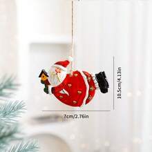 Conjunto de enfeites para árvore de Natal: Papai Noel e boneco de neve, decoração em resina, ideal para árvores de Natal, decoração de casa, presentes de Natal, lembrancinhas de festa, decoração natalina festiva e charmosa para o quarto no inverno.