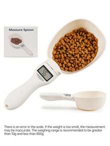 电子宠物食品勺，电子狗/猫粮量杯，电子勺秤，带LED显示屏的厨房食品秤