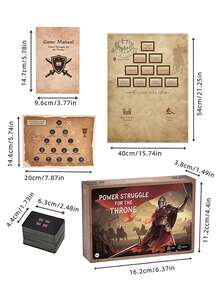 Power Struggler For The Throne – Strategic Card Game For Teens And Adults, 3-6 Players, 40-Minute Playtime, Perfect For Game Night, Competitive Royal Battle Party Game
